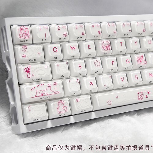 软萌暴击！果冻质感猫爪键帽