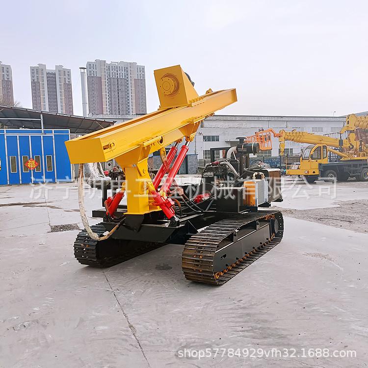 102团光伏项目光伏打桩机液压大动力拧地钉螺旋钻机厂家