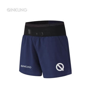 轻功马拉松专业跑步短裤带内衬男女款轻功运动4分裤后腰可放手机