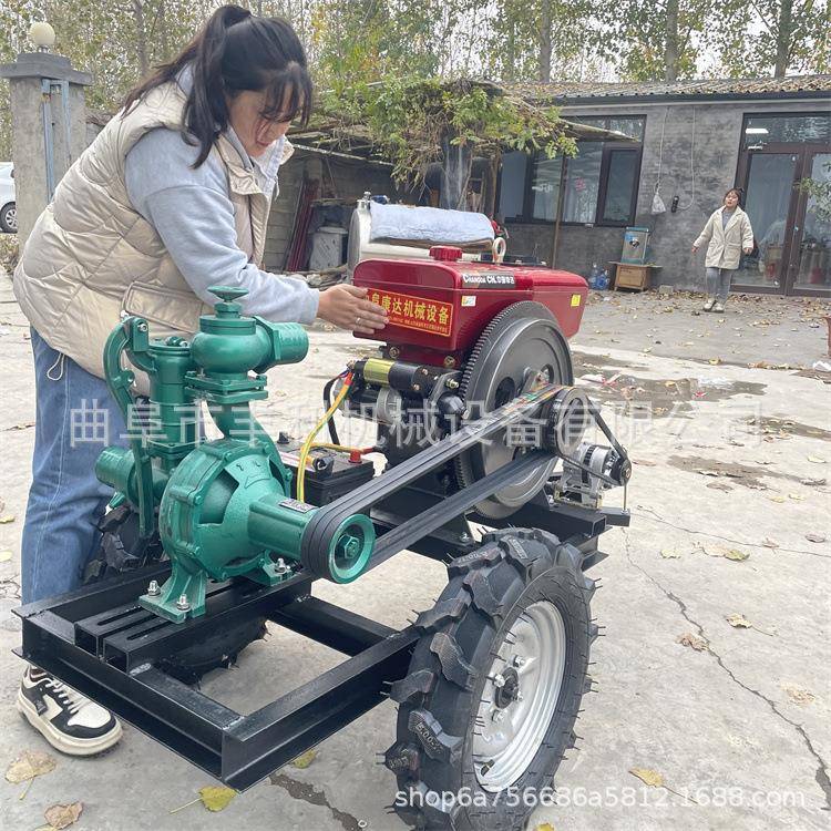 柴油拖车款高压泵拖拉机悬挂多级高压喷灌泵水肥一体化高压水泵