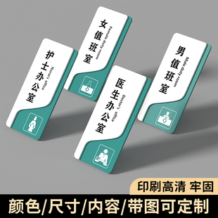医院部门科室牌牙科美容院标识牌手术室门牌诊所医疗病房更衣室指示牌办公室标识牌挂号区宠物医院提示牌定制