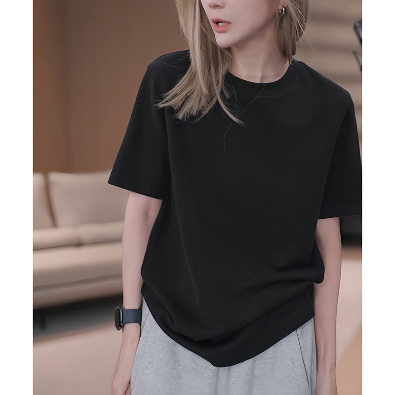 韩系短袖T恤女春夏季百搭宽松体恤上衣情侣装圆领春秋内搭打底衫,女装/女士精品,大码内搭,淘宝优惠券,粉丝福利购,淘宝优惠卷
