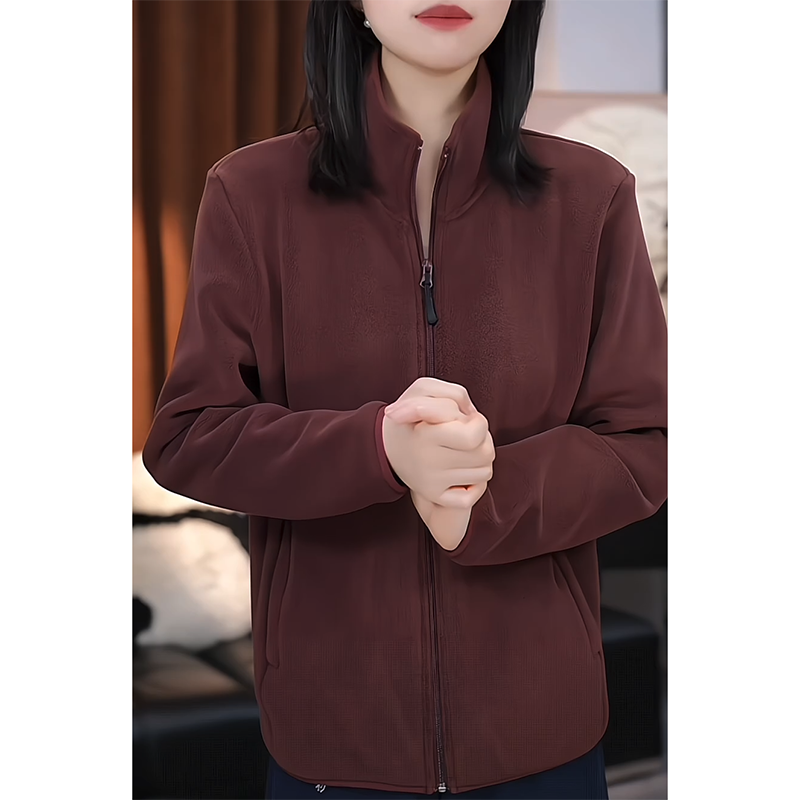 立领卫衣女设计感小个子长袖上衣