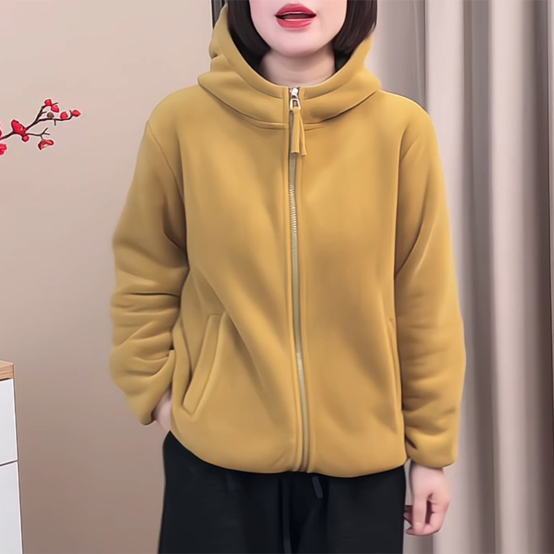 小个子休闲连帽开衫卫衣女加厚修身拉链百搭外套美式纯色长袖上衣,女装/女士精品,大码内搭,淘宝优惠券,粉丝福利购,淘宝优惠卷