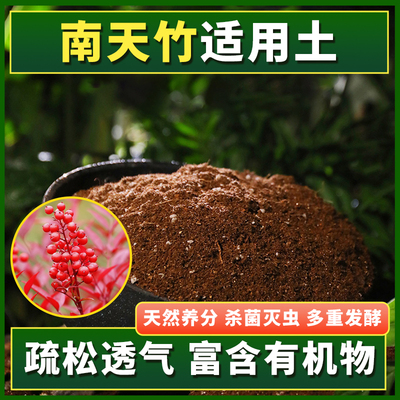 南天竹营养土通用透气种绿植发酵
