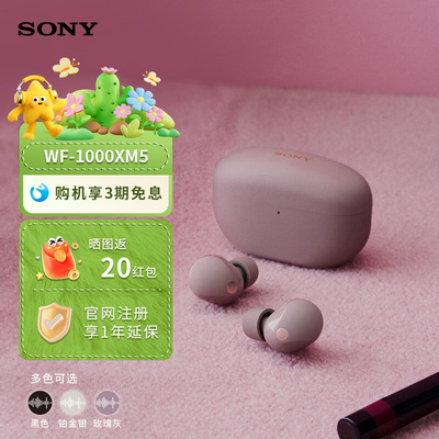 Sony/索尼 WF-1000XM5 旗舰入耳式真无线蓝牙降噪耳机 降噪豆5