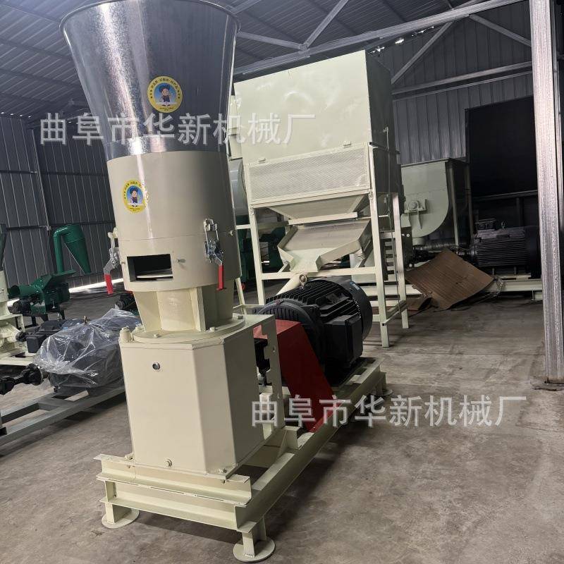 高温淬火耐磨饲料颗粒机四辊压轴颗粒机饲养家禽全自动制粒机