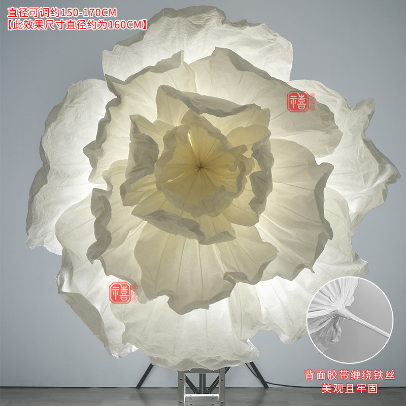 大型婚礼背景纸花巨型美塑花褶皱纸艺花婚庆舞台造型装饰摄影道具