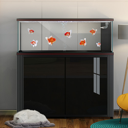 彩鲽彩蝶2023秋季新款鱼缸超白玻璃水族箱底滤套缸金鱼兰寿缸矮缸