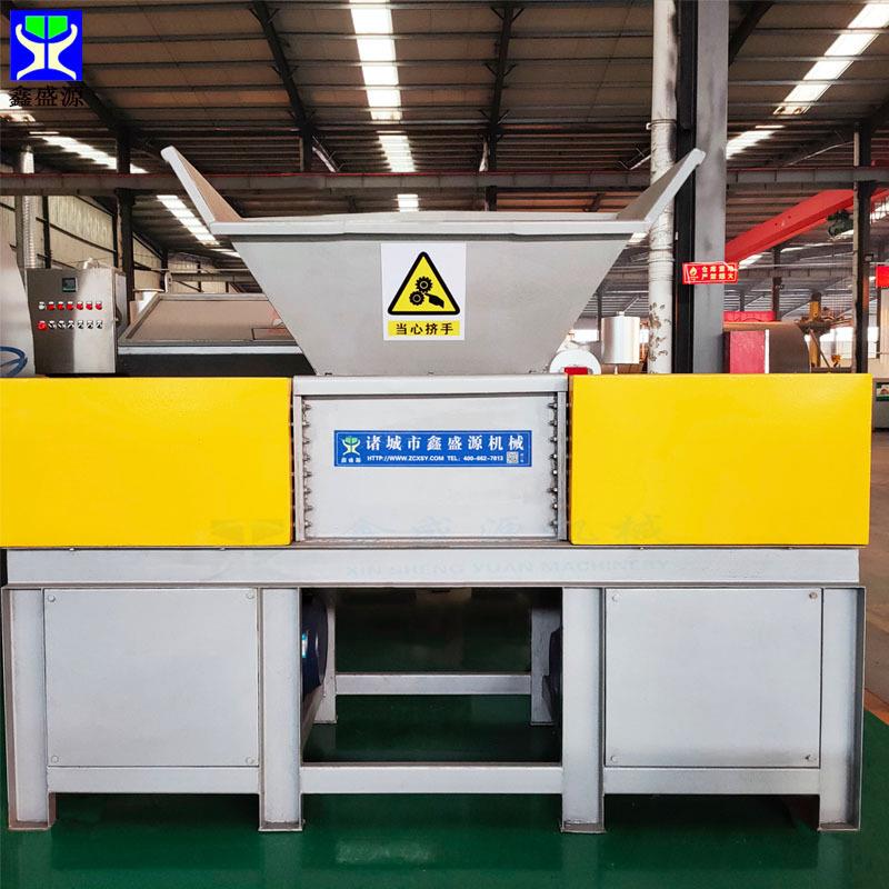 双轴冻盘油脂破碎机大型双轴塑料撕碎机猪骨牛骨鸡架粉碎机