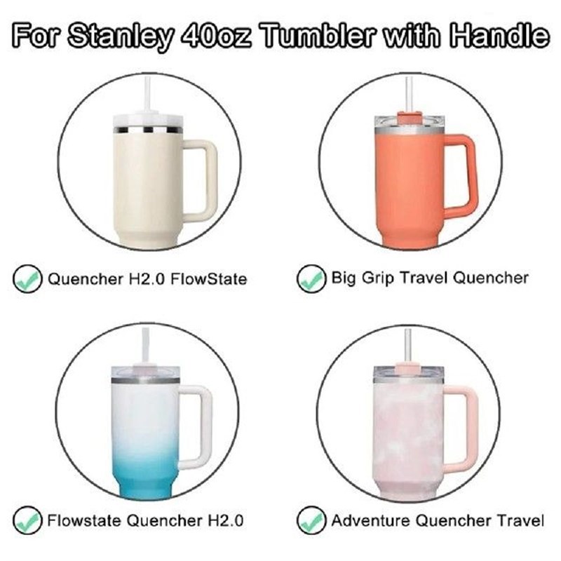 40oz Tdumbler Cup Lid Replace Cup Cover Accessories Straw