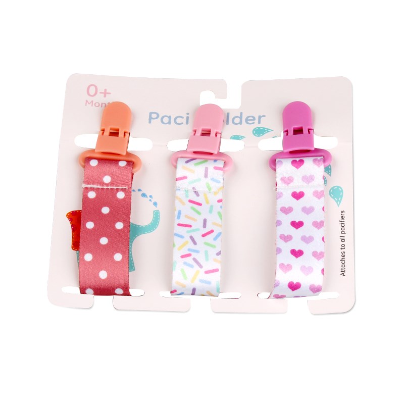 3 Pcsb/Set Baby Pacifier Clips Pacifier Chain Dummy Clip Nip
