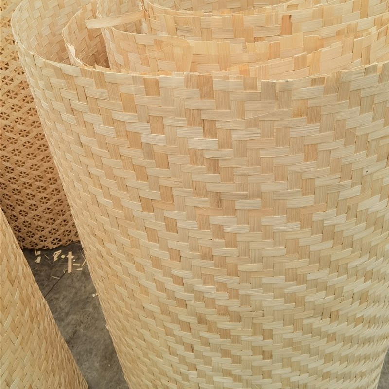 产地现货竹蔑席工地用墙面装饰装修竹席子农家乐装饰装修吊顶竹席