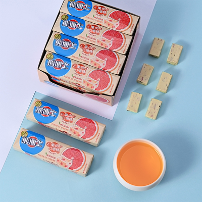 徐福记熊博士口嚼糖36g*2条果汁软糖柚子白桃青提味零食官方正品