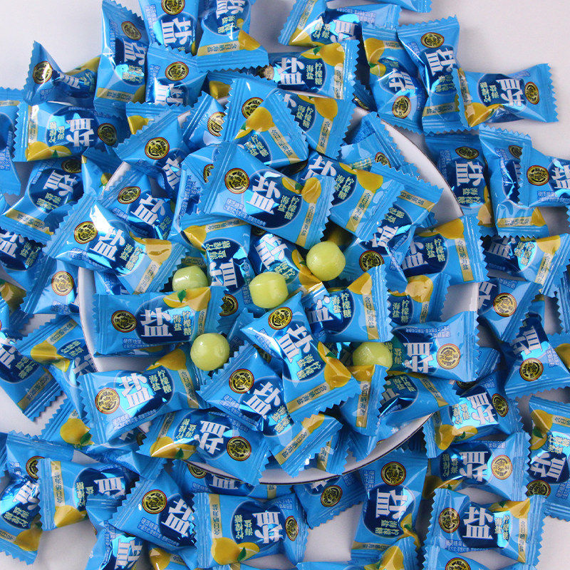 徐福记海盐柠檬糖500g水果糖糖果结婚喜糖酸咸味硬糖散装休闲零食