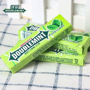 绿箭口香糖5片20条100片 清凉薄荷味清新口气糖果零食 盒装
