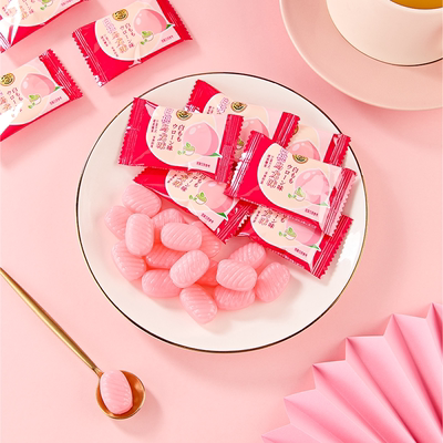 徐福记白桃乌龙味硬糖500g袋结婚礼订婚宝宝满月专用糖果官方正品