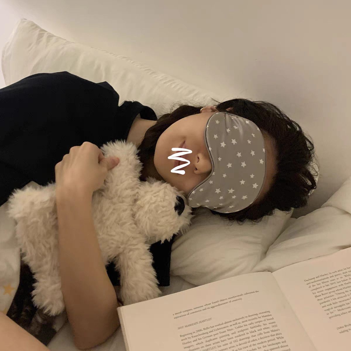 星星睡眠眼罩情侣仿真丝眼罩