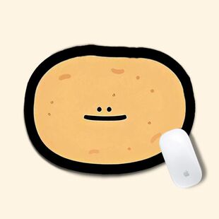 potato可爱小土豆异型鼠标垫女生护手腕小号便携电脑办公防滑桌垫