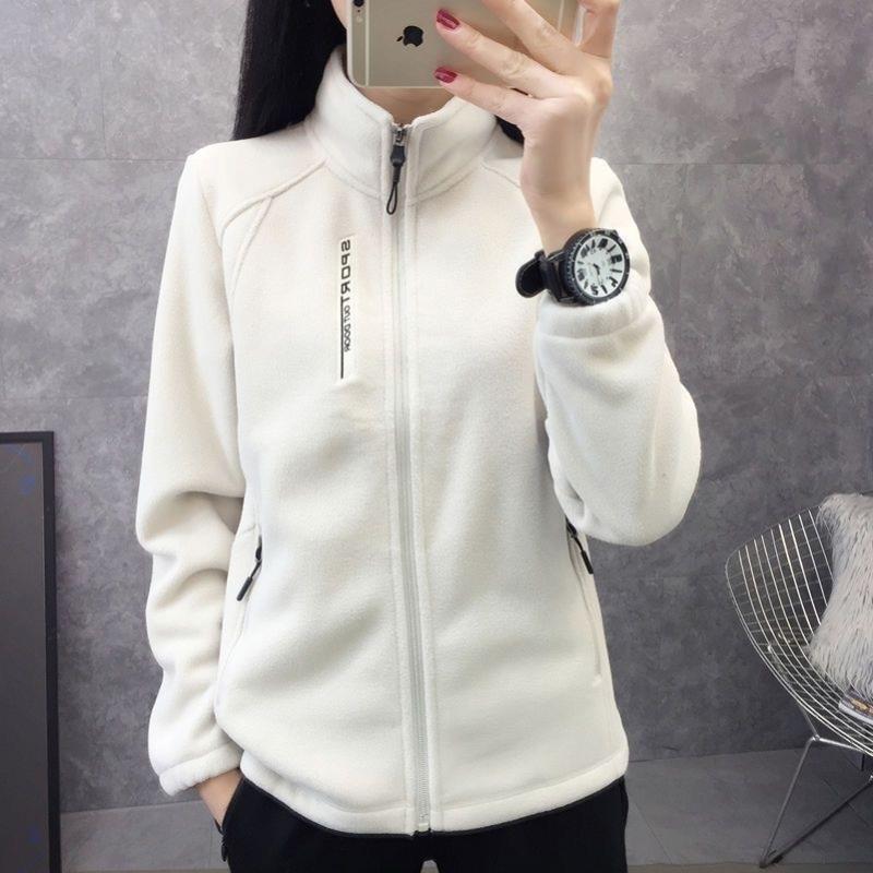 新款户外抓绒衣摇粒绒颗粒绒加绒加厚保暖外套冲锋衣内胆女内搭男