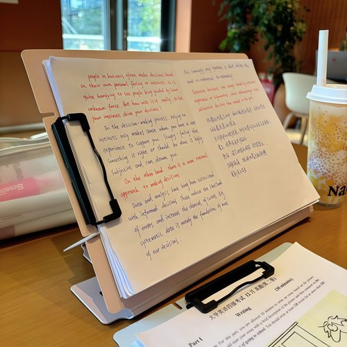 折叠可立式板夹多功能写字板文件夹办公学习收纳活页试卷夹收纳本