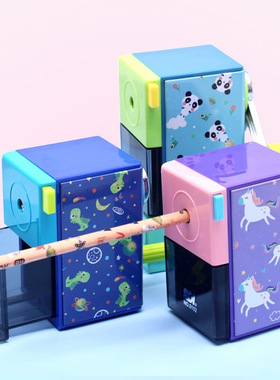 手牌金属削铅笔机手摇笔刨卷笔刀可爱动物0152P