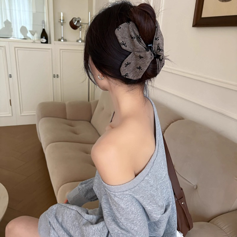 格雷系蝴蝶结三角大号抓夹女后脑勺丸子头盘发鲨鱼夹气质百搭发夹,饰品/流行首饰/时尚饰品新,发饰,淘宝优惠券,粉丝福利购,淘宝优惠卷