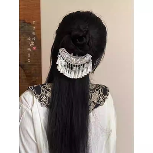 民族舞蹈服装头饰配饰苗族新款银饰头钗仿掐丝工艺新款苗银头饰