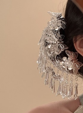 苗族贵州少数民族头饰侗族苗银发簪流苏发钗汉服簪子舞台演出配饰