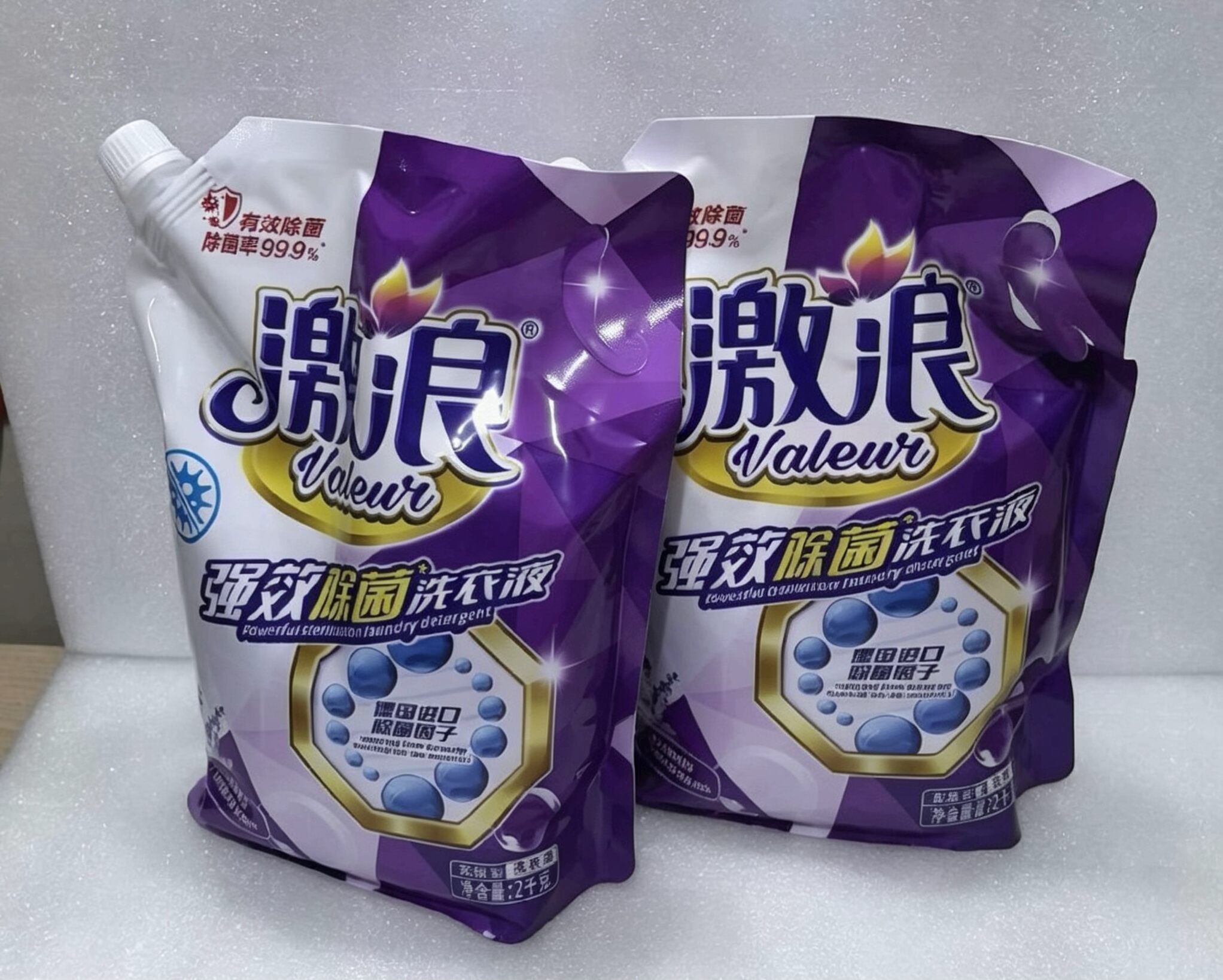 激浪强效除菌洗衣液袋装薰衣草香常规洗衣液