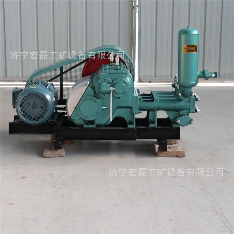 BW250泥浆泵高压水泥注浆机卧式三缸变频150灌浆泵活塞输送泵