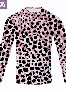 Leopard T-Shirts For Women Long Sleeve Tiger Stripes T-Shirt