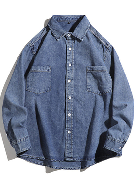 USA Vintage Denim Jacket For Men Casual Women Denim Coats