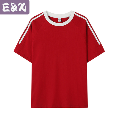 Cotton Women's T-Shirts Round Neck Loose Basic Plain T-Shirt