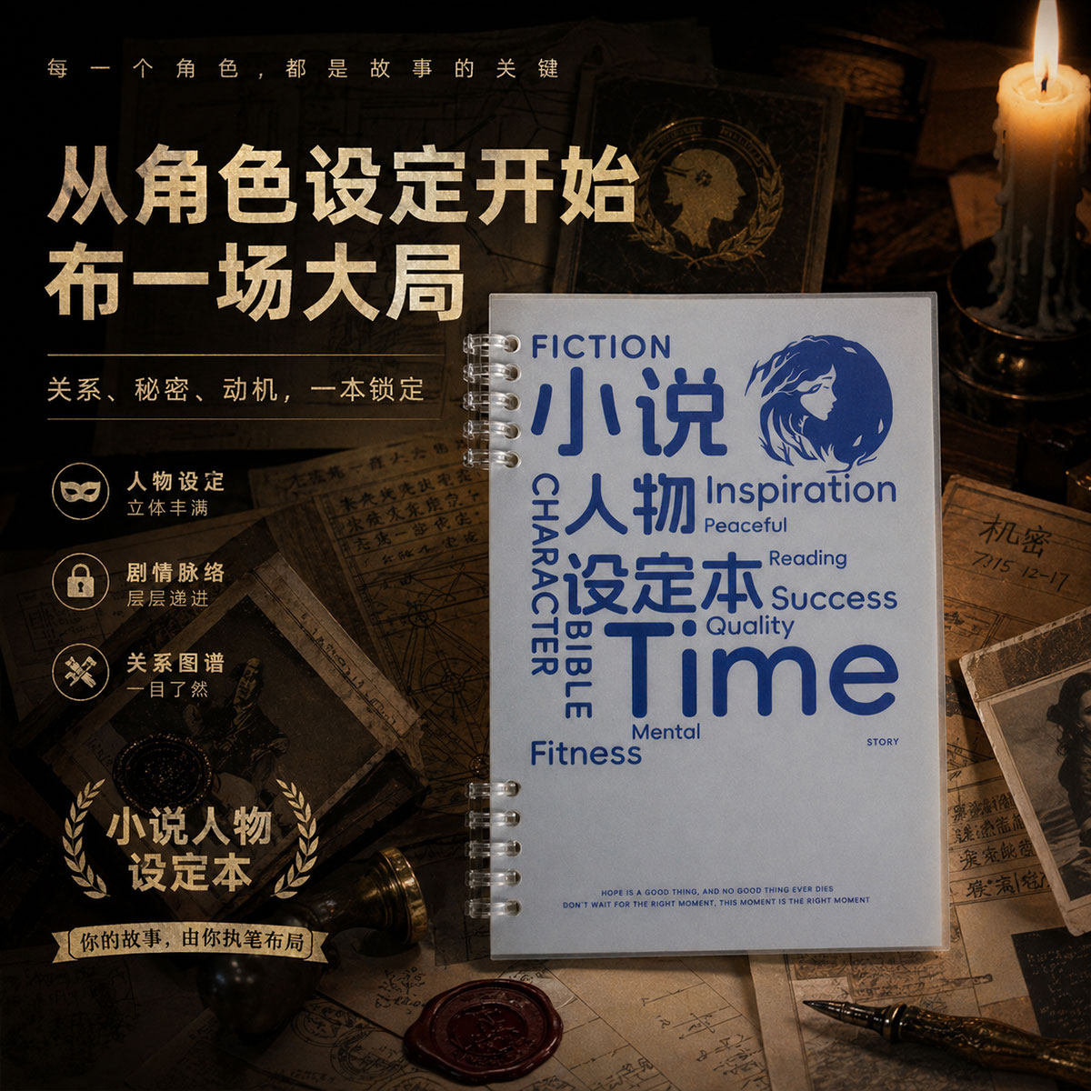 高小七 写小说专用的本子小说写作神器小说人物设定本写作本角色小说大纲