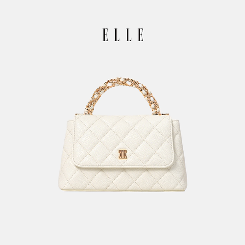 ELLE白色手提包斜挎包