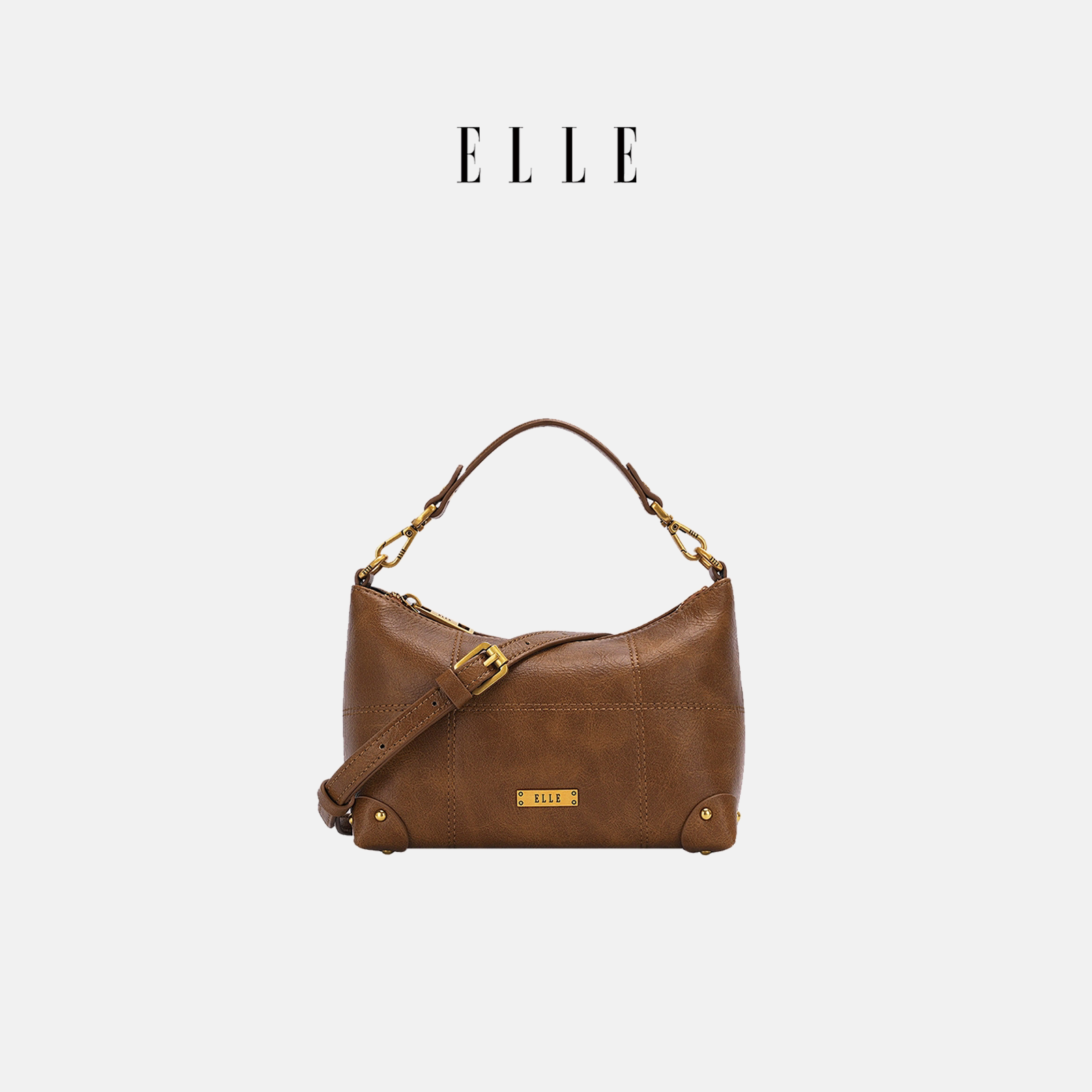 ELLE手提包高级感轻奢小众单肩包图片