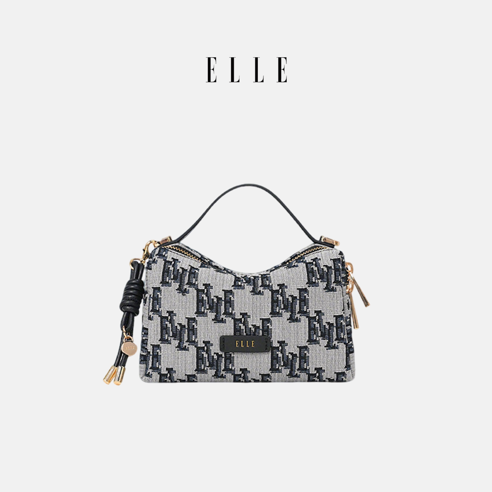 ELLE新款时尚复古手提包斜挎包图片