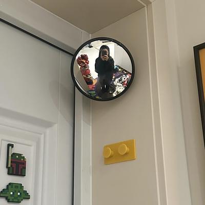 门口diy拍照凹凸镜全身镜室内客厅卧室装饰遮丑壁挂转角镜摆件