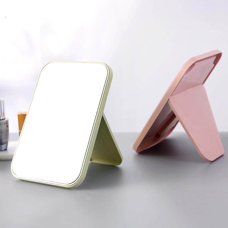 镜子桌面立式折叠学生宿舍台式办公室家用随身可携式塑料化妆镜