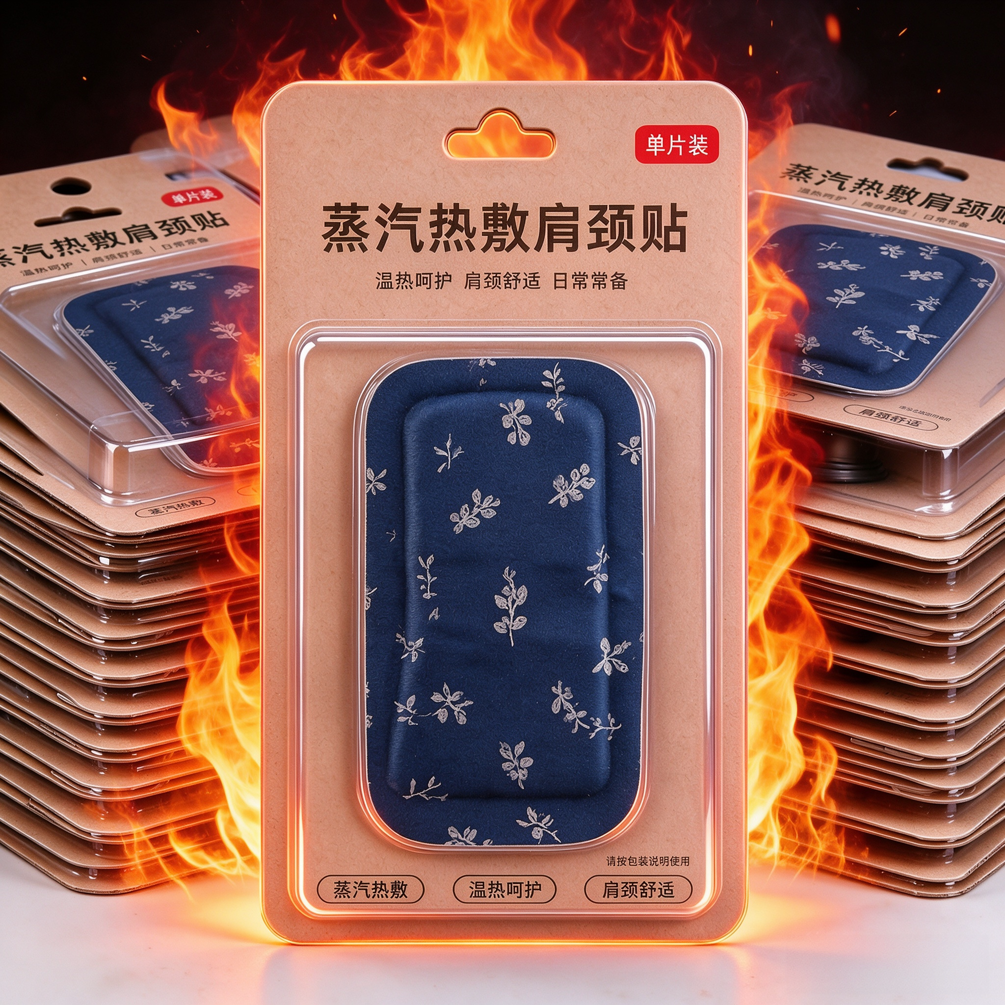 草本蒸汽热敷暖颈贴艾灸自发热