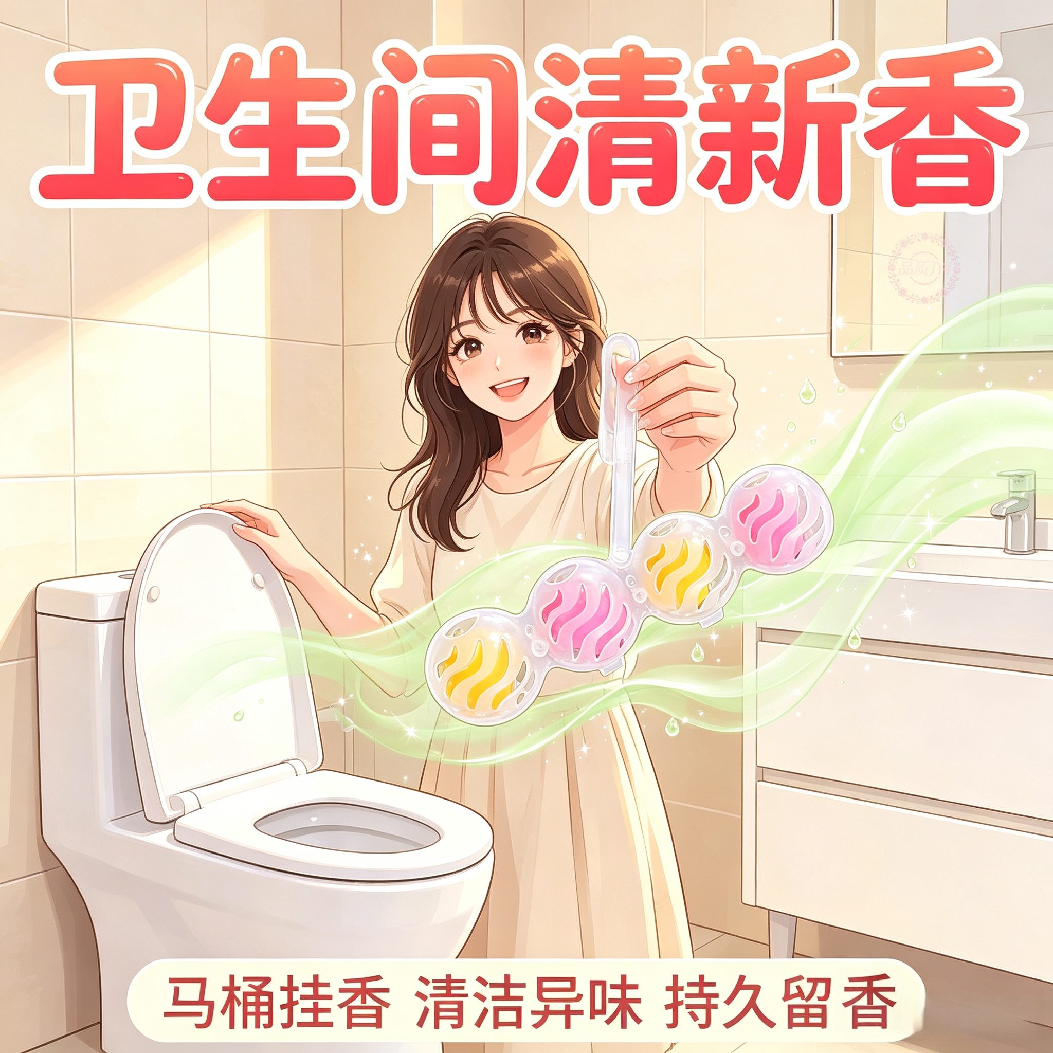 马桶挂球洁厕除臭自动泡泡粉