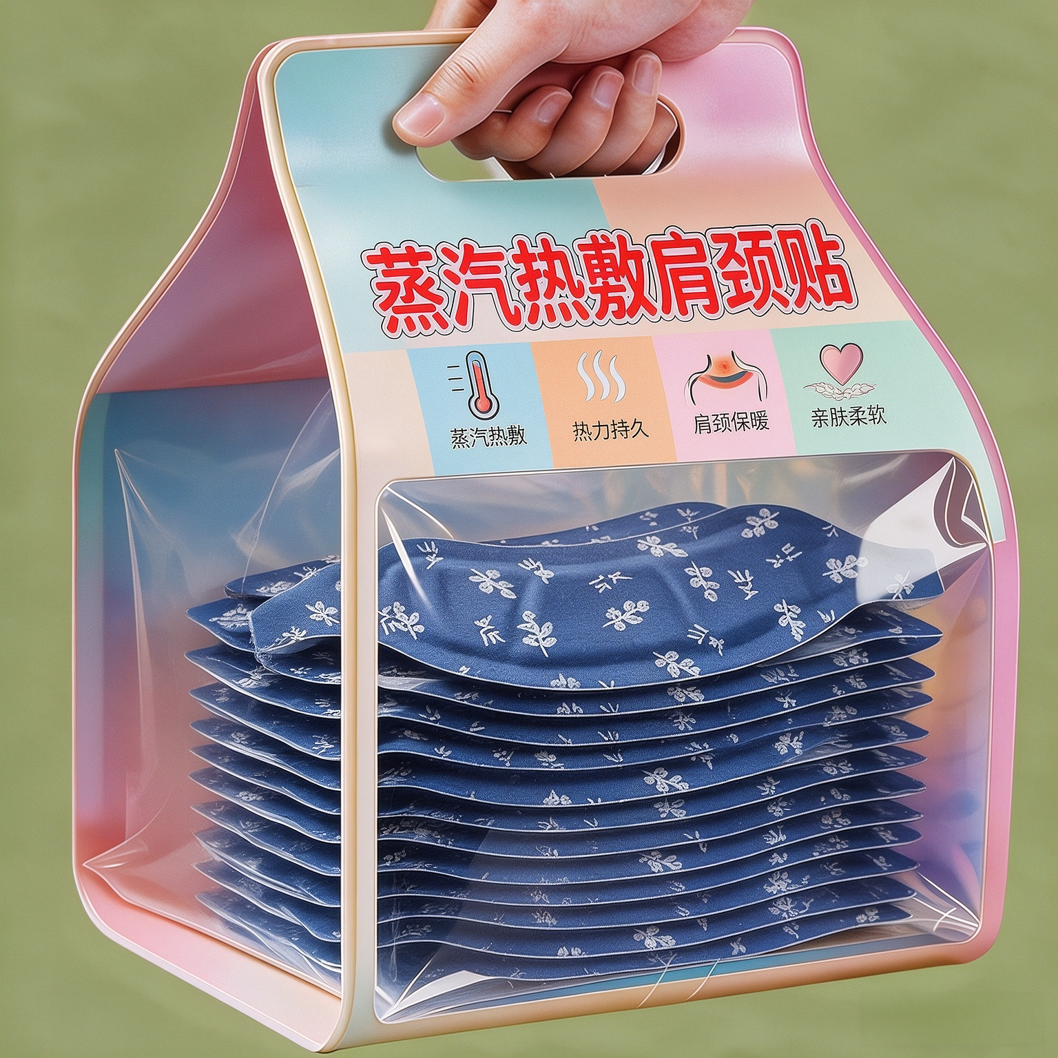 艾草暖颈贴热敷护颈贴护颈脖套自发热暖宝宝艾灸围脖肩颈部保暖贴