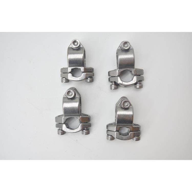 不锈钢紧固件三段分离式转换十字扣，展示架夹头，管卡抱箍夹