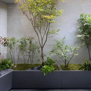 户外不锈钢花箱组合定制台阶转角露台阳台花盆楼顶庭院种菜种植箱