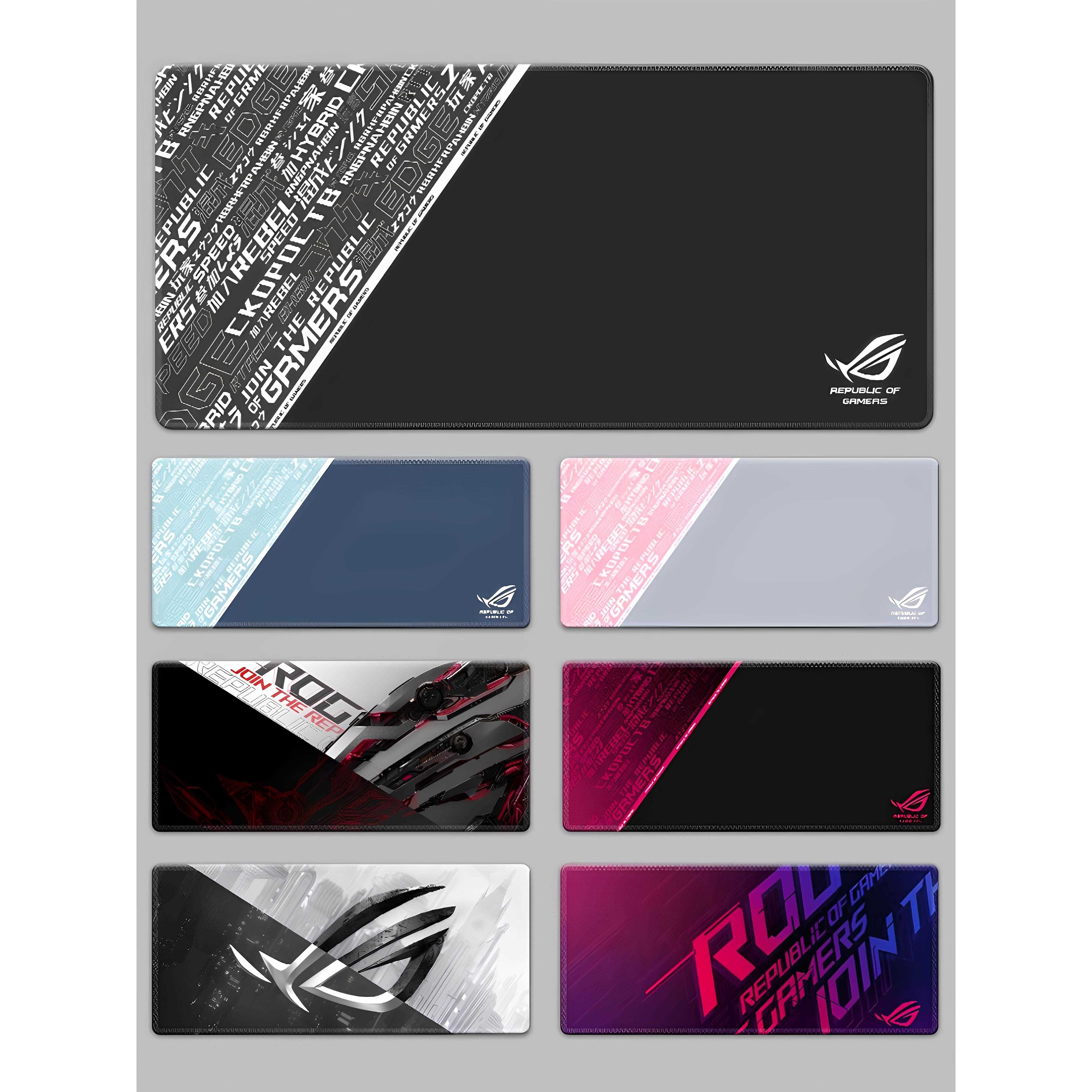 ROG泰坦系列鼠标垫超大号办公桌垫败家之眼电竞游戏加厚锁边定制