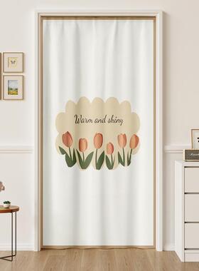 空挡风门帘防冷18219气卧室间用隔断帘免打孔调伸缩杆家布艺遮挡