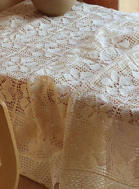 田园复古风镂空桌书布桌桌17115餐茶几斗尺柜沙发盖巾大寸拍照背