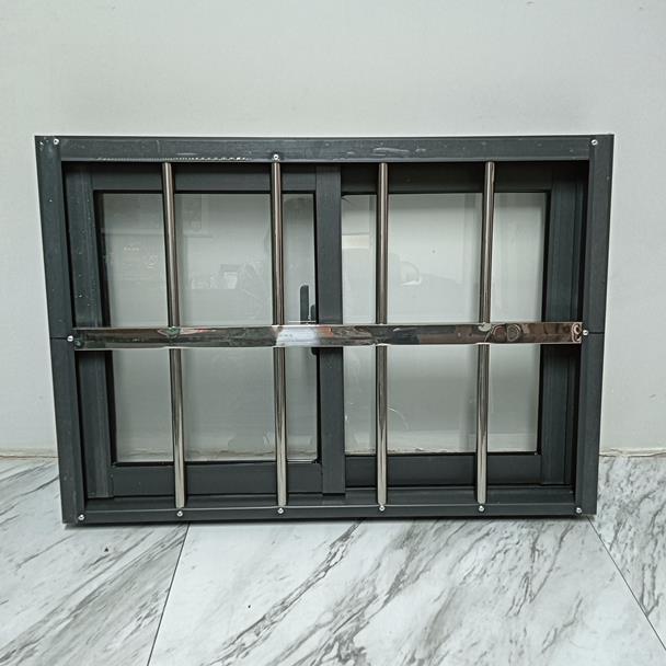 铝合金防盗一体窗带纱窗自建房家用左右推拉窗厕所通风窗地下室窗