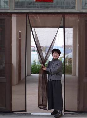 子衿2025新款防蚊门帘季70931卧室大门磁免打孔隔帘纱吸门纱断夏